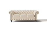 Canapé Chesterfield en cuir Parme