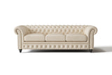 Canapé Chesterfield en cuir Parme