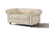Canapé Chesterfield en cuir Parme