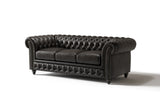 Canapé Chesterfield en cuir Parme