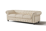 Canapé Chesterfield en cuir Parme