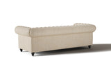 Canapé Chesterfield en cuir Parme