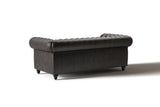 Canapé Chesterfield en cuir Parme