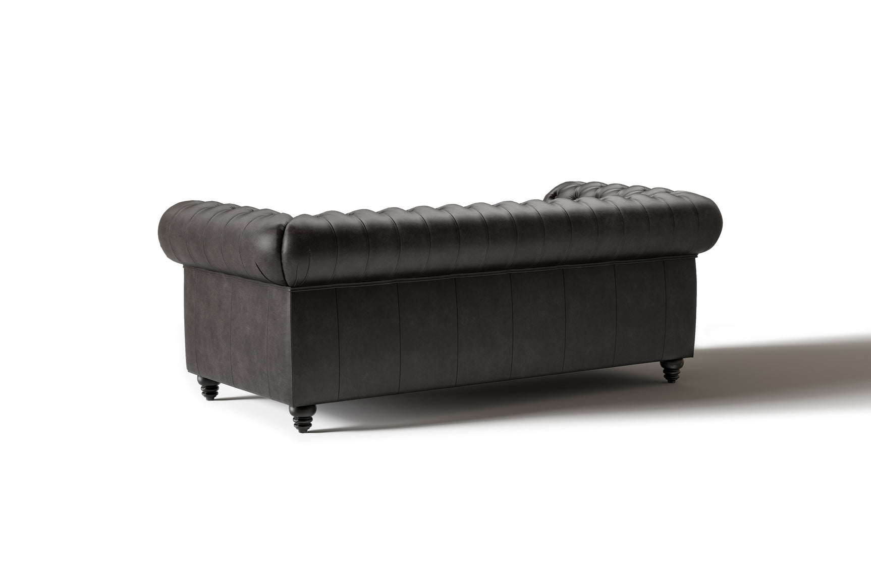 Canapé Chesterfield en cuir Parme