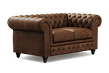 Canapé Chesterfield en cuir Parme