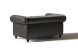 Canapé Chesterfield en cuir Parme