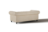 Canapé Chesterfield en cuir Parme