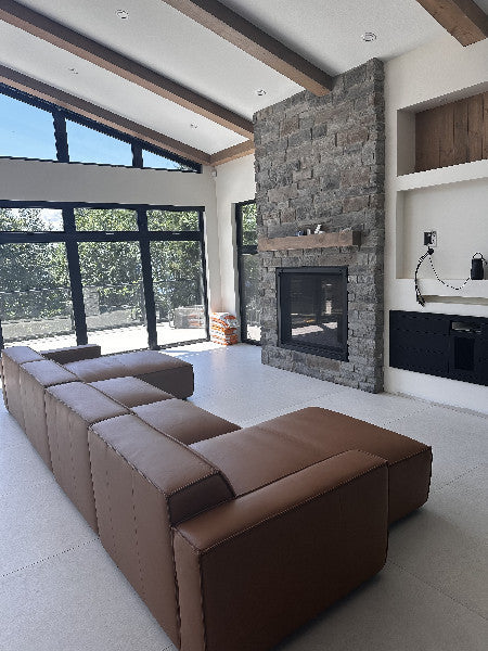 Nathan Leather Modular Sofa
